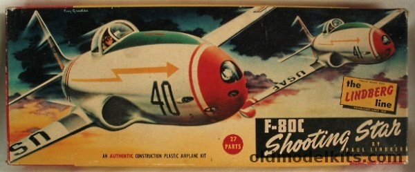 Lindberg 1/48 Lockheed F-80C (P-80) Shooting Star, 500-98 plastic model kit